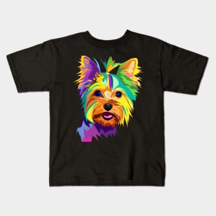 Yorkshire Terrier Pop Art - Dog Lover Gifts Kids T-Shirt